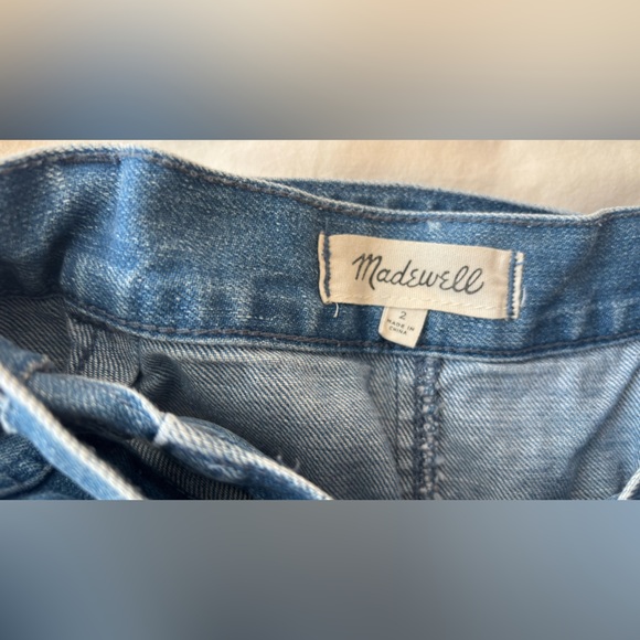 Madewell Denim Wrap Skirt with Frayed Hem - Picture 2 of 3